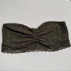Aerie gray lace bandeau